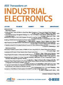 ieee transactions on industrial electronics issn|ieee trans industrial electronics.